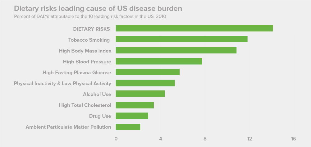 Dietary Risks are the Leading Cause of Disease Burden
